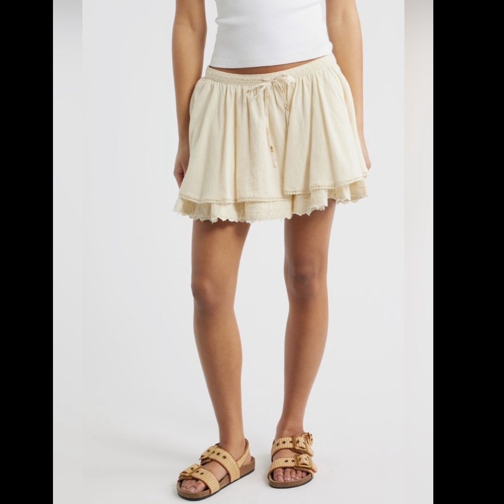 NWT FREE PEOPLE Tulip Layered Skirt